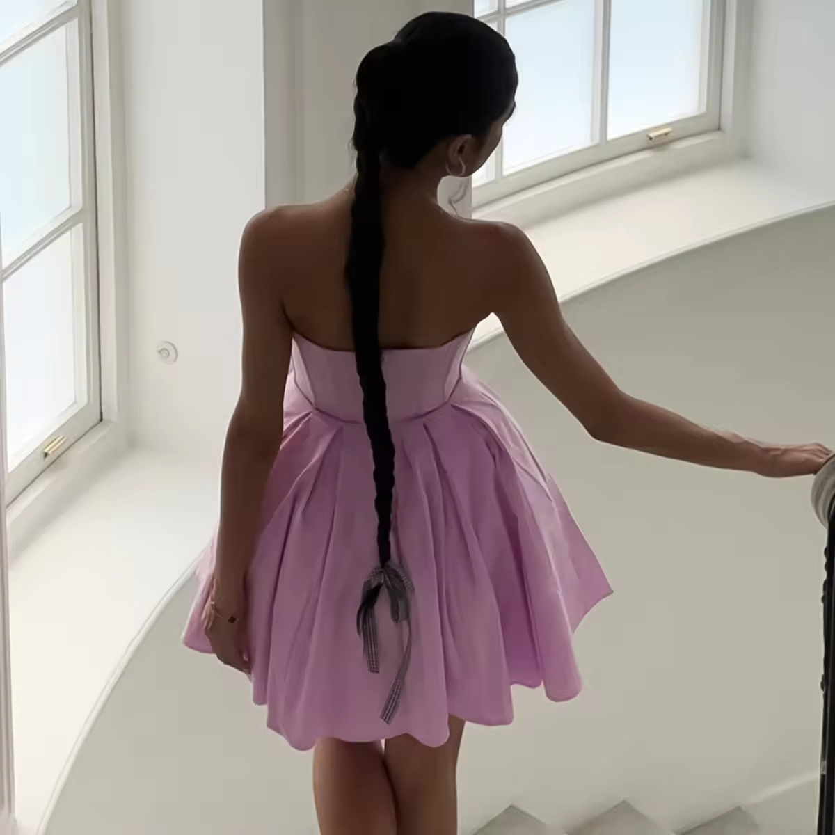 Summer Mini Sexy Party Dresses New in Short Strapless Corset Dress with Tulle Skirt Elegant Fit and Flare Dress