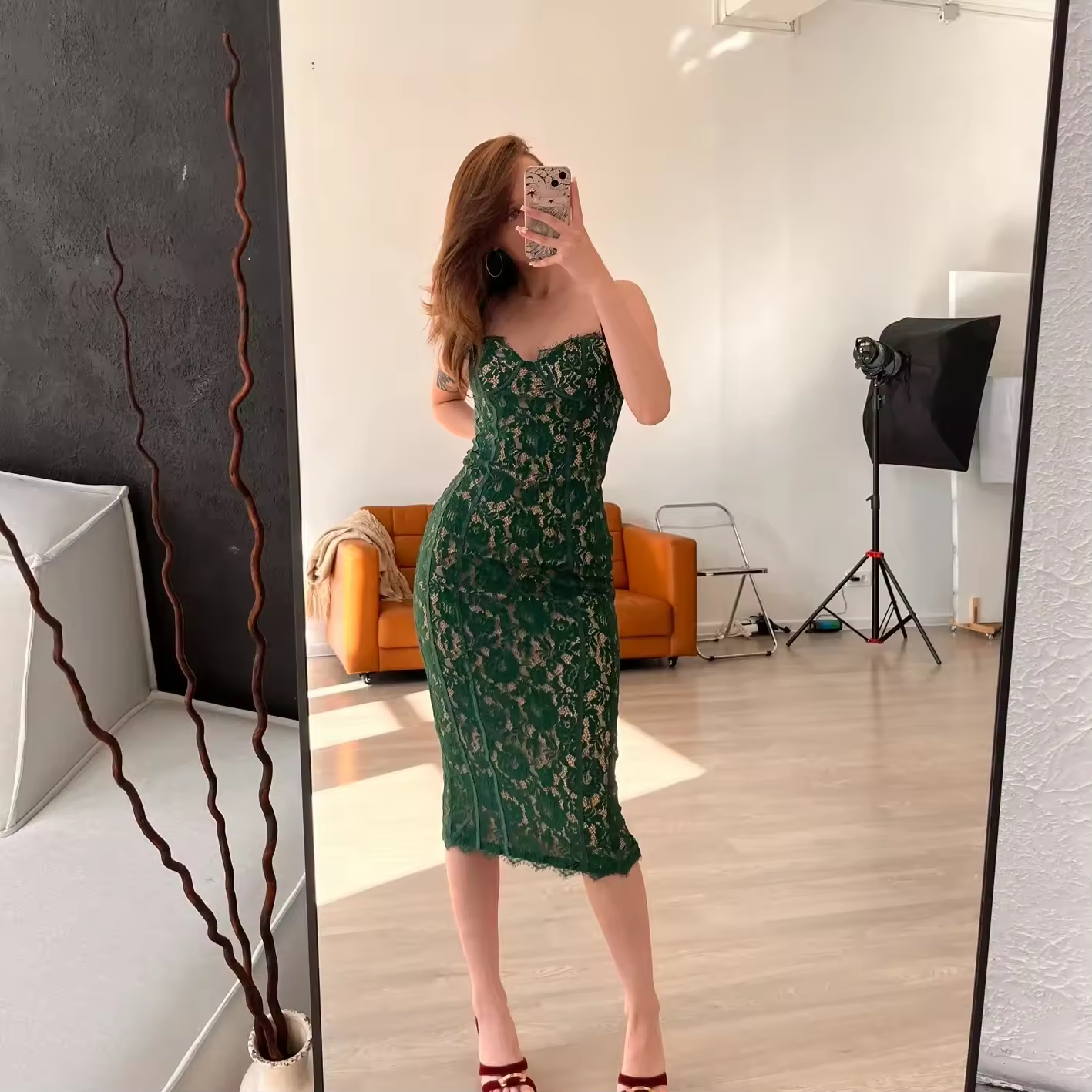Summer Midi Green Dress Elegant Spaghetti Strap Wedding Guest Party Dresses Sexy Birthday Dresses for Women