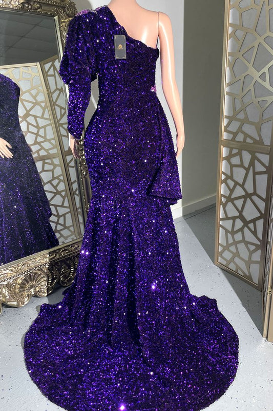 Sequined Mermaid Prom Party Dress Evening Dresses