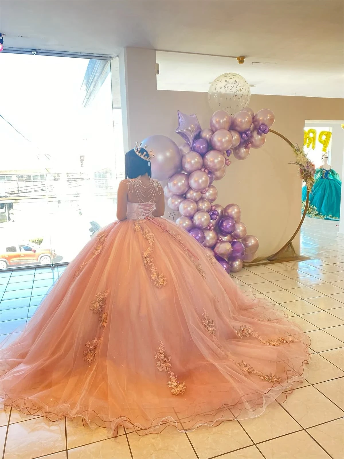 Pink Princess Quinceanera Dresses Ball Gown Sweetheart Tulle Appliques Sweet 16 Dresses 15 Años Custom